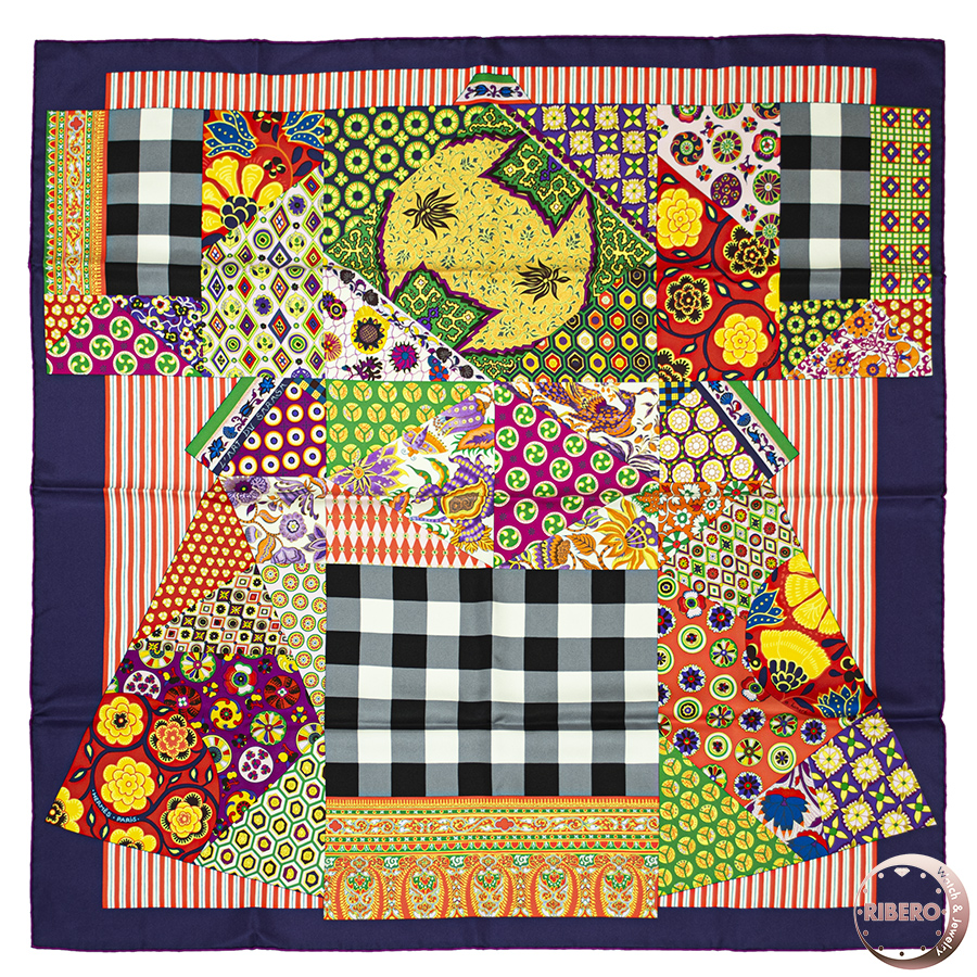 エルメス カレ90 L'Art du Sarasa(更紗のアート) スカーフ
