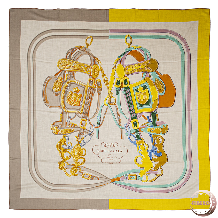 エルメス カレジェアン Brides de Gala Applique Pique ブリッド ドゥ ガラ アップリケ ピケ ショール