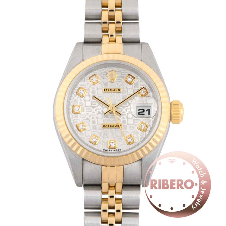 ロレックス デイトジャスト 79173G A番 シルバーホリコン 10PD