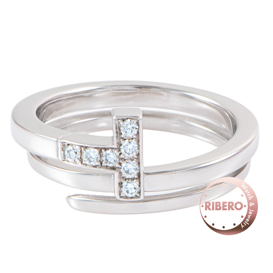 ティファニー ティファニーT スクエア ラップ リング 14号