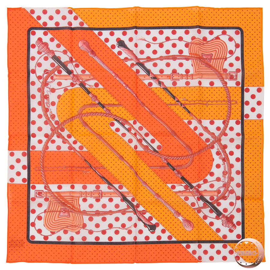 エルメス Clic-Clac a Pois クリック・クラック・ドット　カレ45 スカーフ