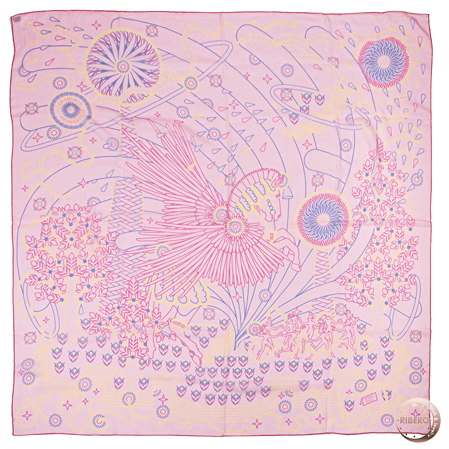 エルメス カレジェアン La Source de Pegase Finesse ペガサスの源泉 スカーフ