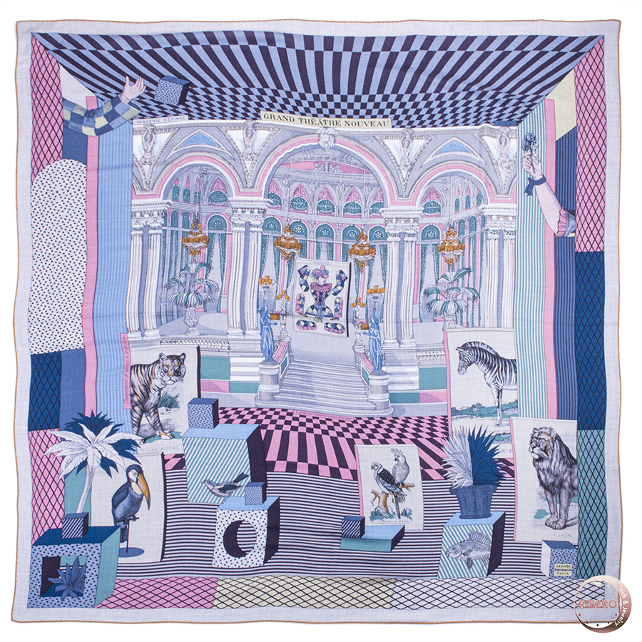 エルメス カレジェアン Grand Theatre Nouveau グラン・テアトル・ヌーヴォー ショール