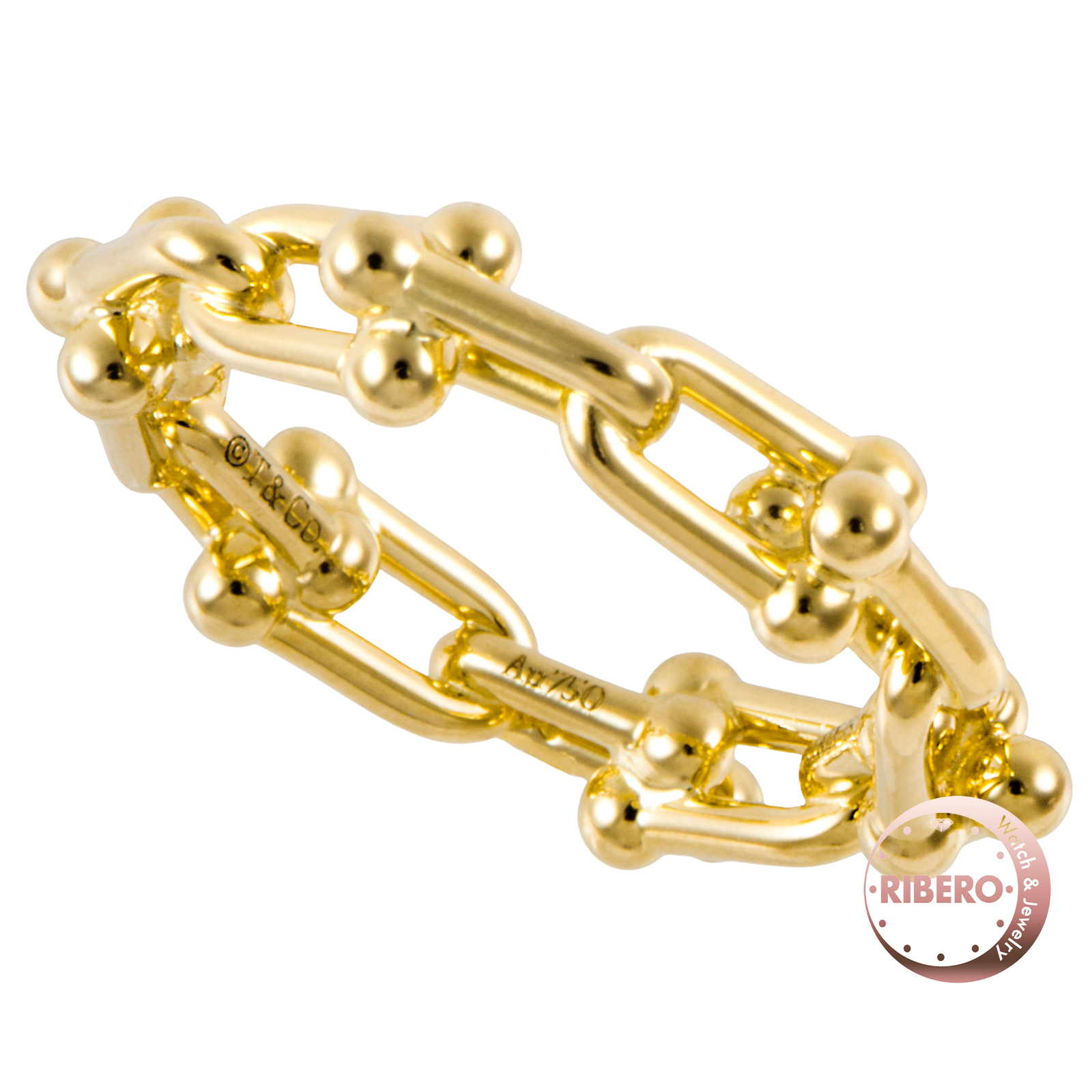 ティファニー ハードウェア マイクロ リンク リング 10号