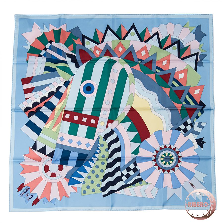 エルメス カレ90 Cheval de Fete シュヴァル・ドゥ・フェット スカーフ