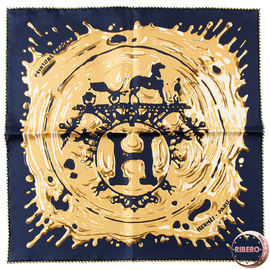 エルメス ガヴロッシュ Peinture Fraiche ペンキ塗りたて スカーフ