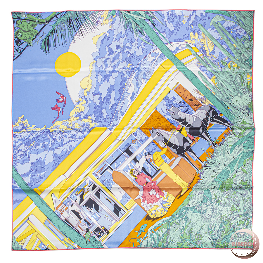 エルメス カレ70 Rendez-Vous Galant ランデヴーギャラン スカーフ