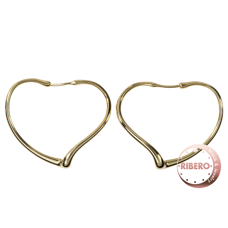 ティファニー オープンハート フープ ピアス