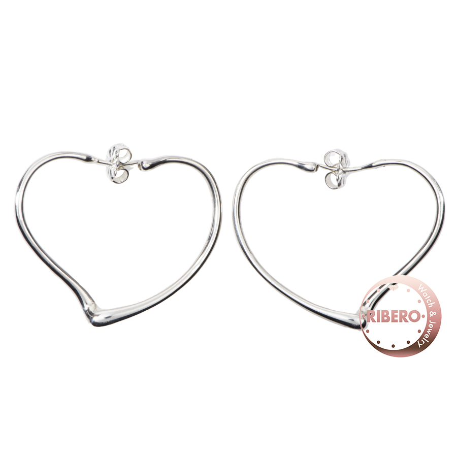 ティファニー オープンハート フープ ピアス