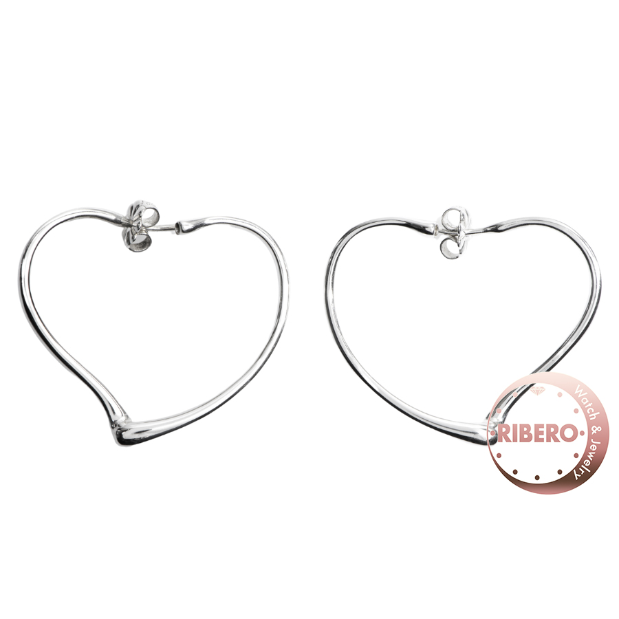 ティファニー オープンハート フープ ピアス