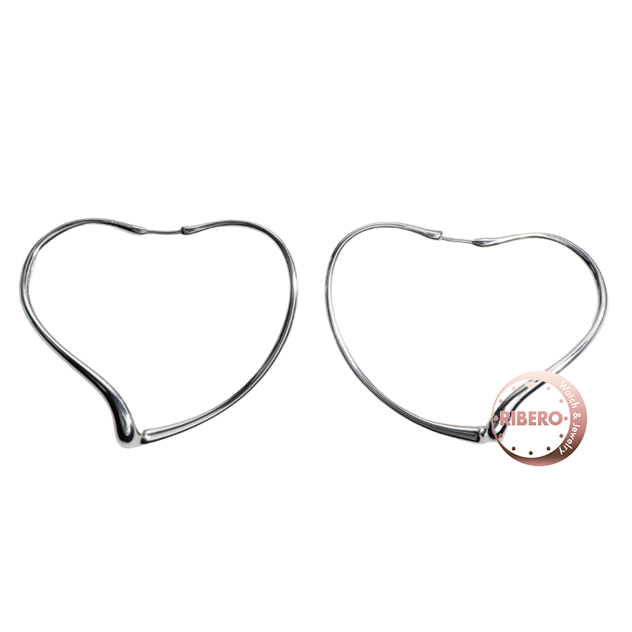 ティファニー オープンハート フープ ピアス