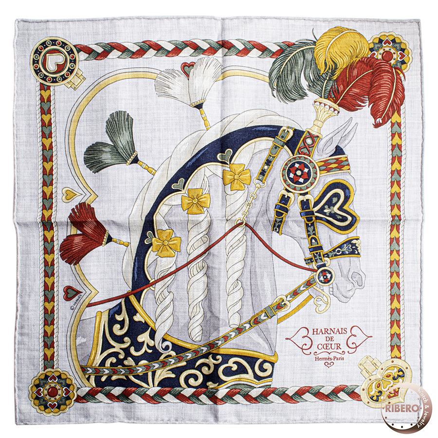 エルメス ガヴロッシュ Harnais de Coeur アルネ ドゥ クール スカーフ