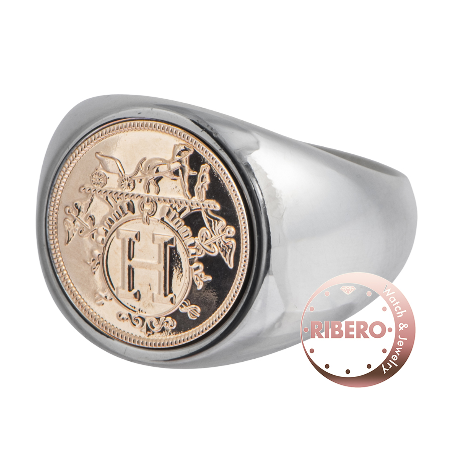 エルメス エクスリブリス カレッジ リング 14号