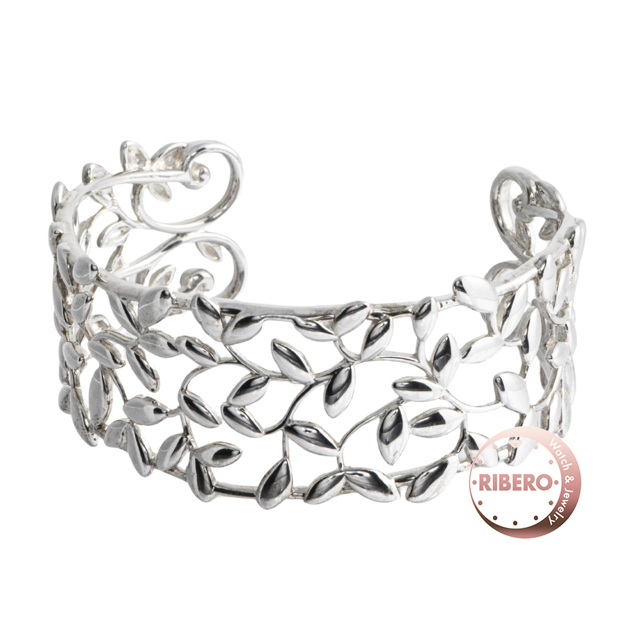 ティファニー オリーブリーフ カフ バングル