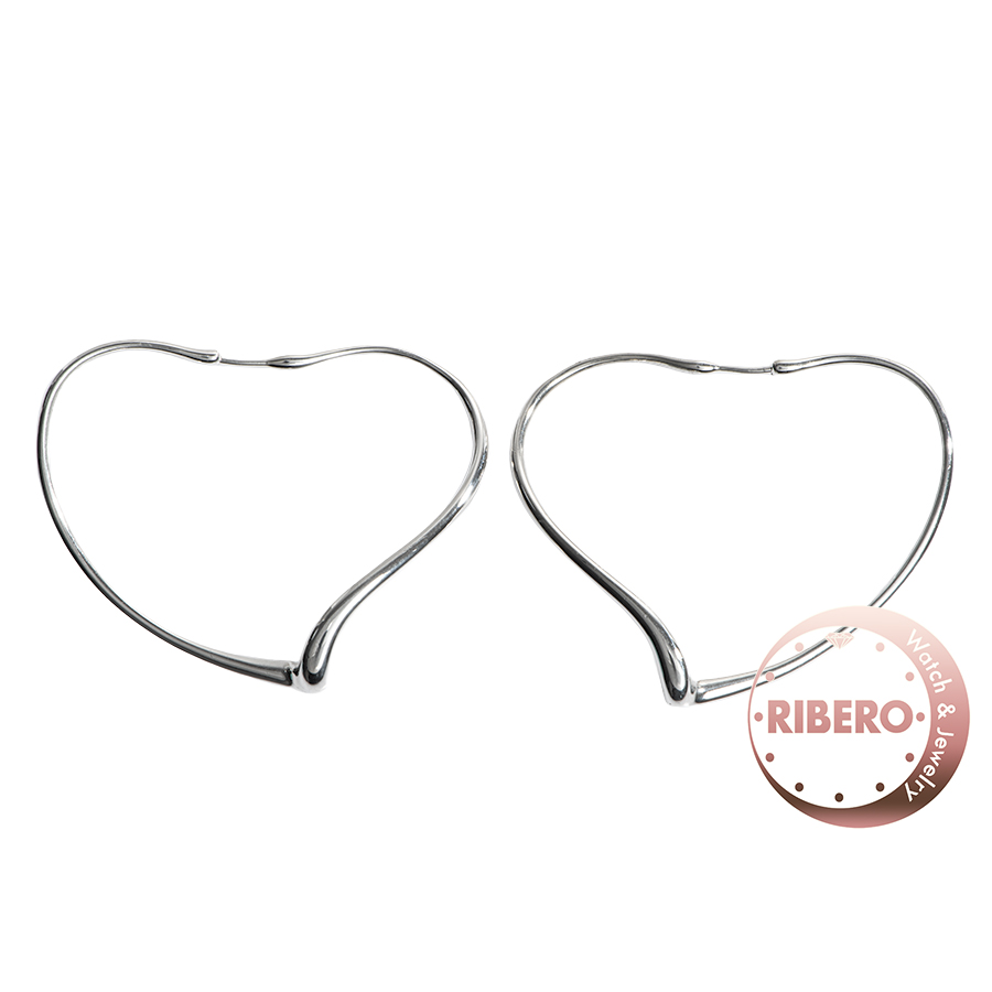 ティファニー オープンハート フープ ピアス