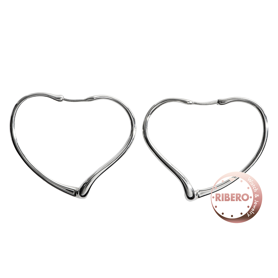 ティファニー オープンハート フープ ピアス