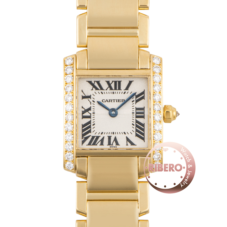 カルティエ タンクフランセーズSM WE1001R8 ケースサイドダイヤ