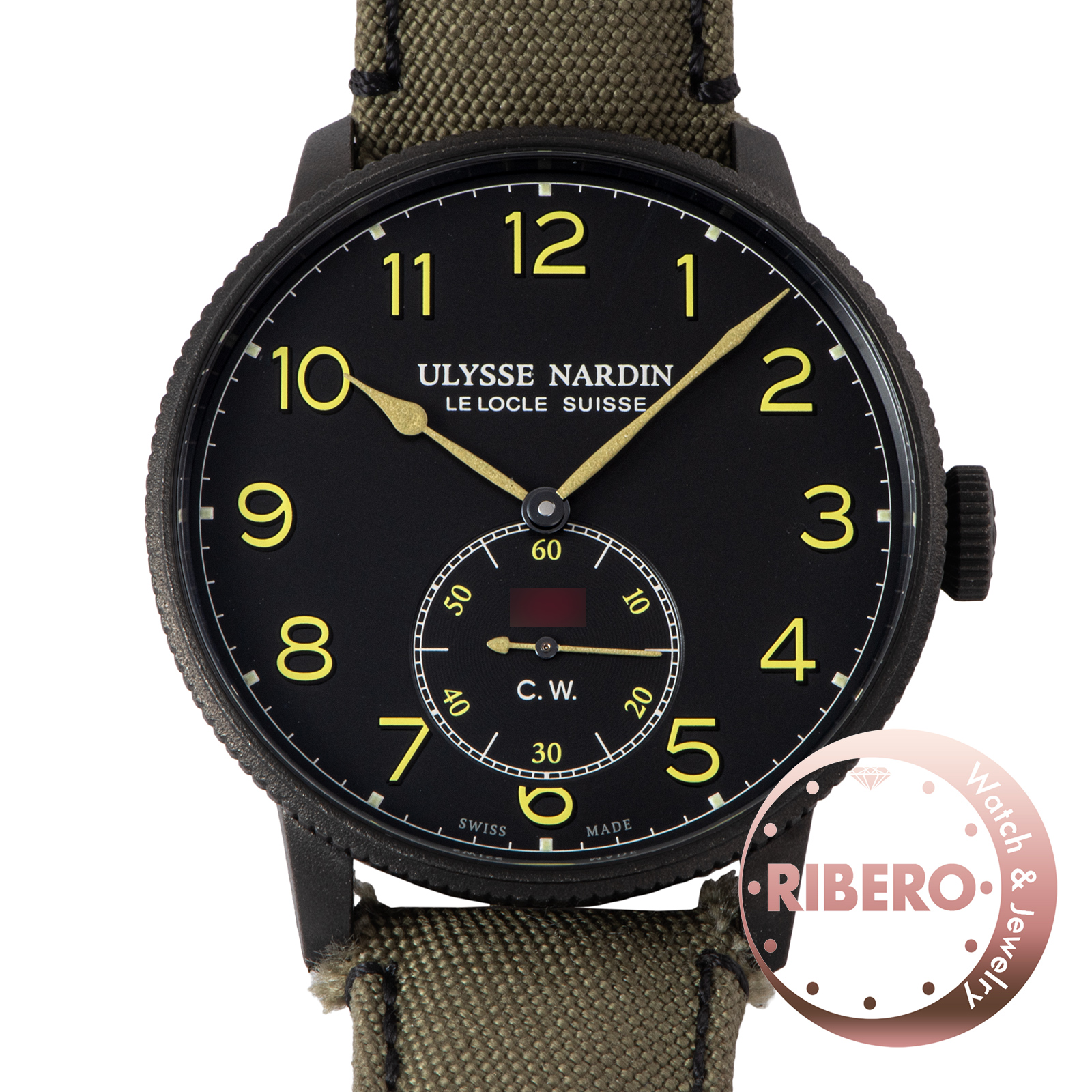 ユリス・ナルダン マリーン トルピユール ミリタリー  1183-320LE/BLACK 300本限定モデル