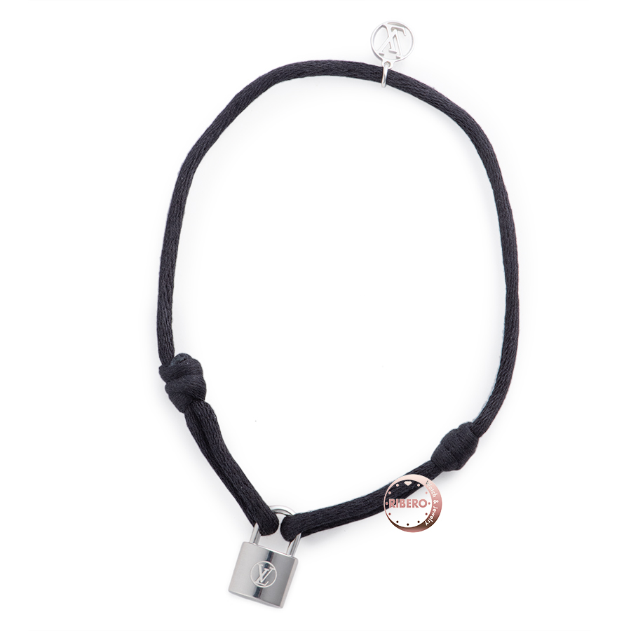 ルイ・ヴィトン ブラスレ シルバー・ロックイット ドゥドゥ・ルイ ブラック ブレスレット