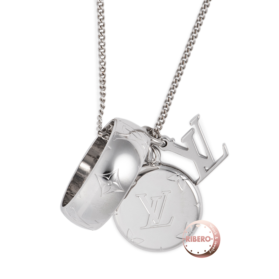 ルイ・ヴィトン リングネックレス モノグラム ネックレス