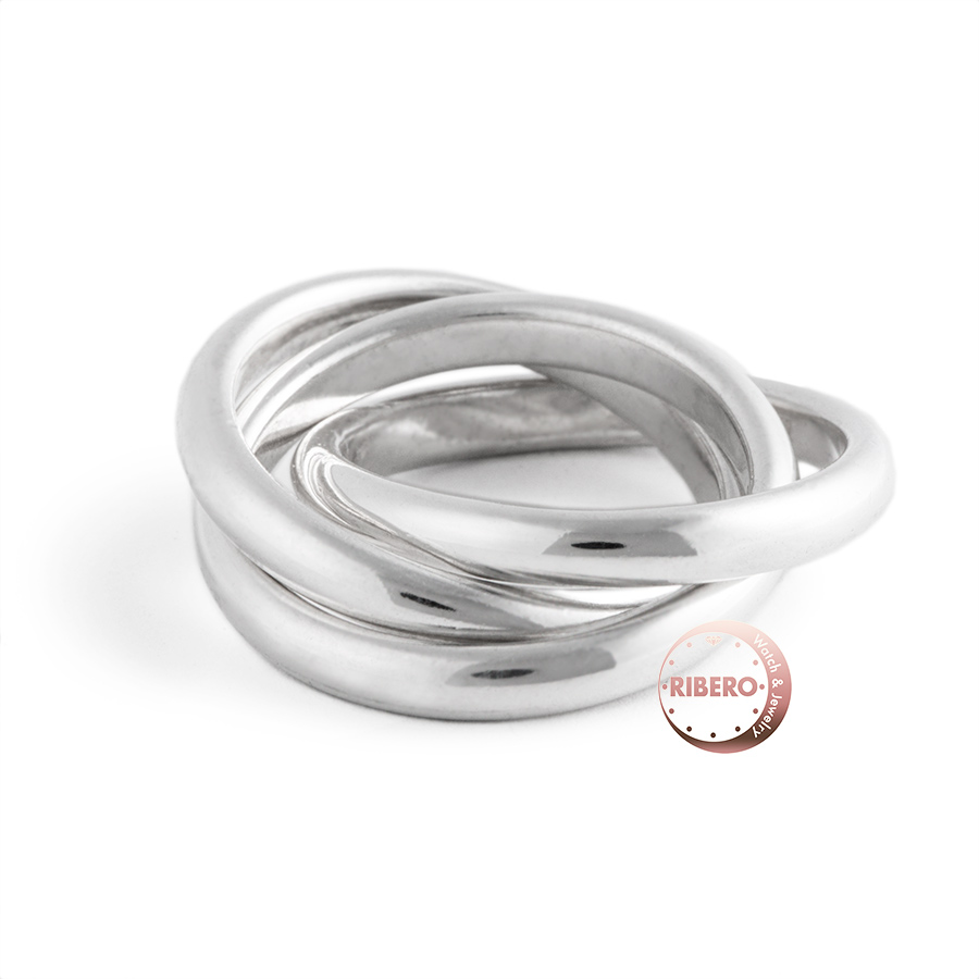 ティファニー 3連 リング・指輪 8号