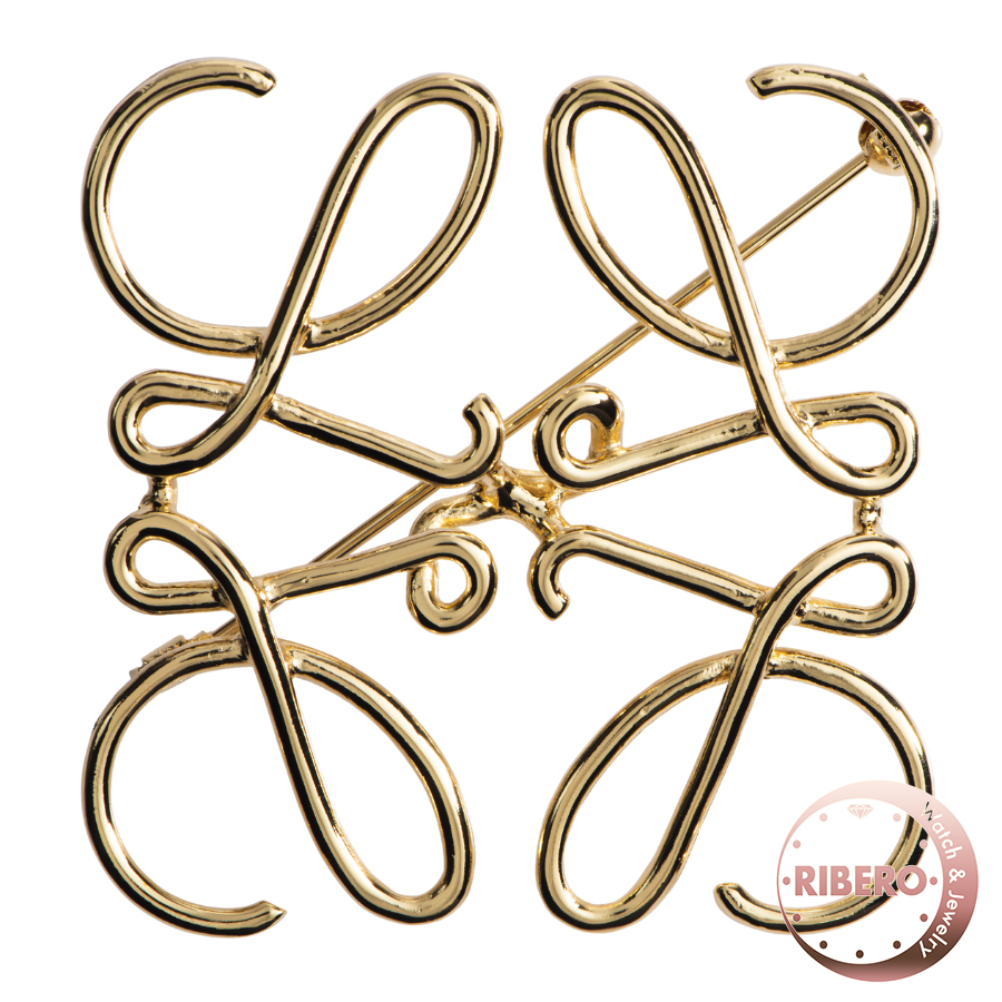 ロエベ アナグラム ブローチ