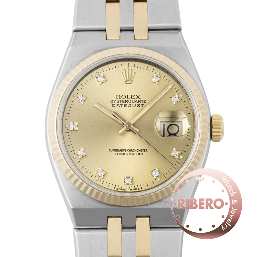 ロレックス デイトジャストクォーツ 17013G R番 Tritium