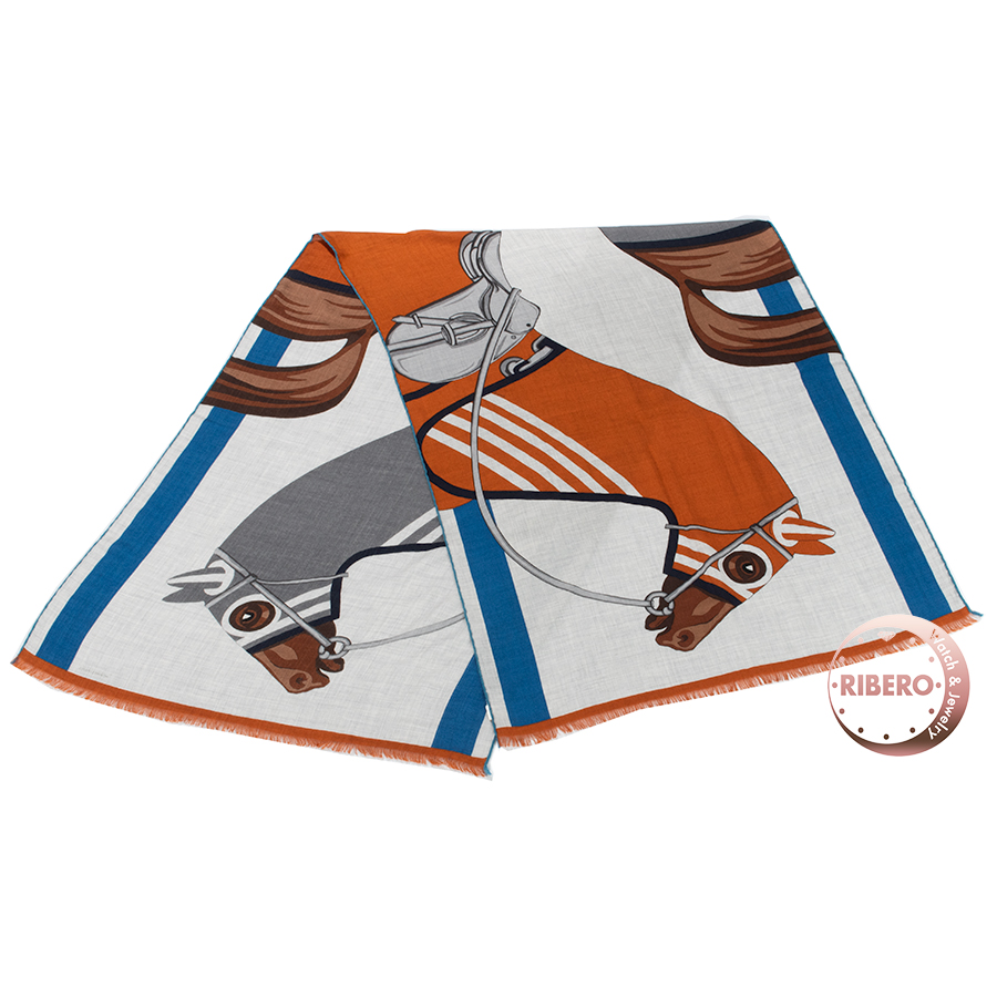 エルメス レクタングル Cheval a la Couverture rectangle 馬着とともに スカーフ