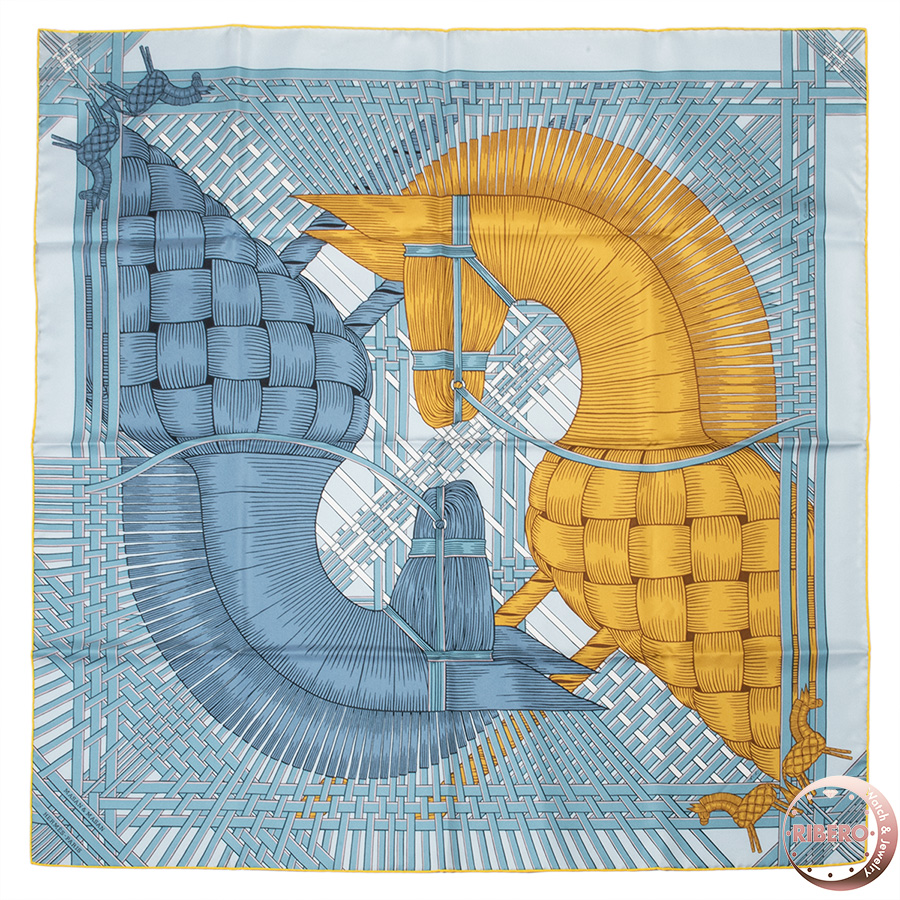 エルメス カレ90　Masan & Masan マサン・マサン スカーフ