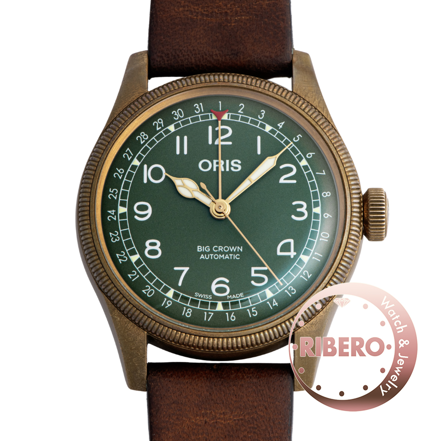 オリス ビッグクラウン ポインターデイト 7741.31 80周年記念