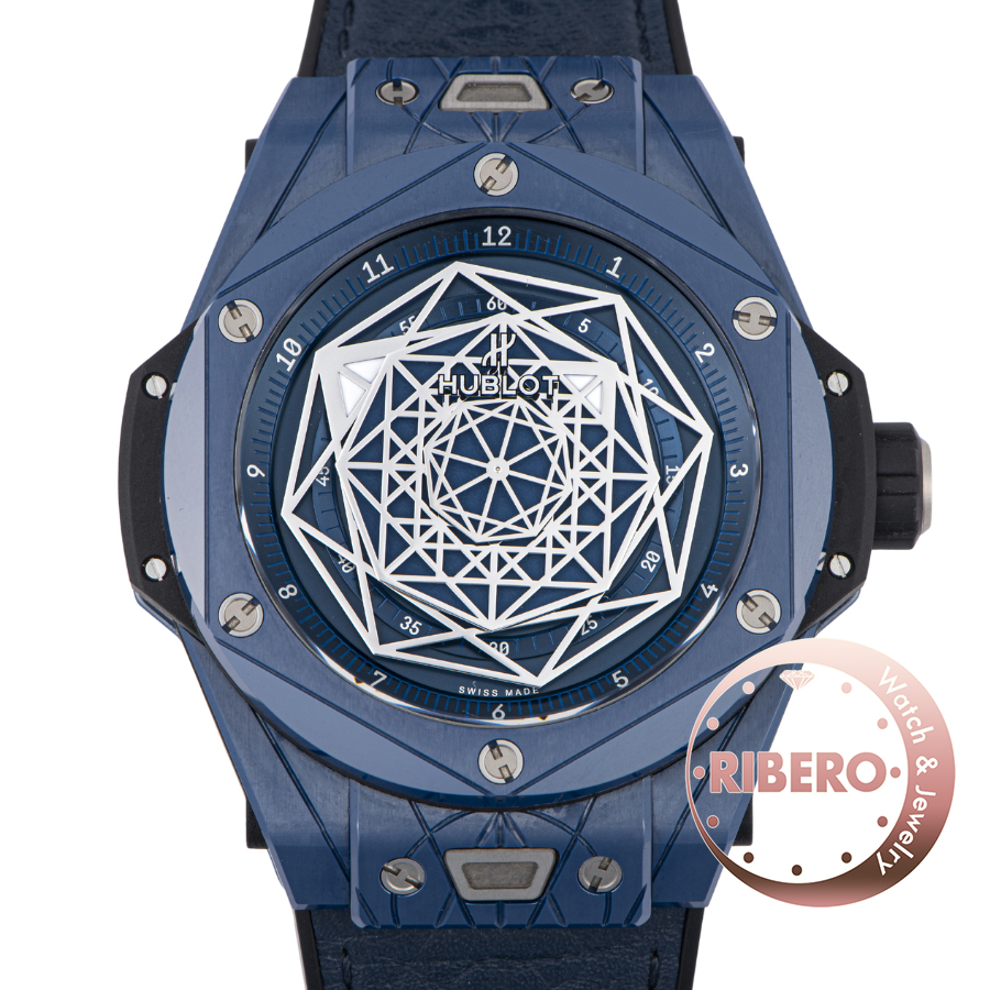 ウブロ ビッグバン ウニコ サンブルー 415.EX.7179.VR.MXM19 世界限定200本 セラミックブルー