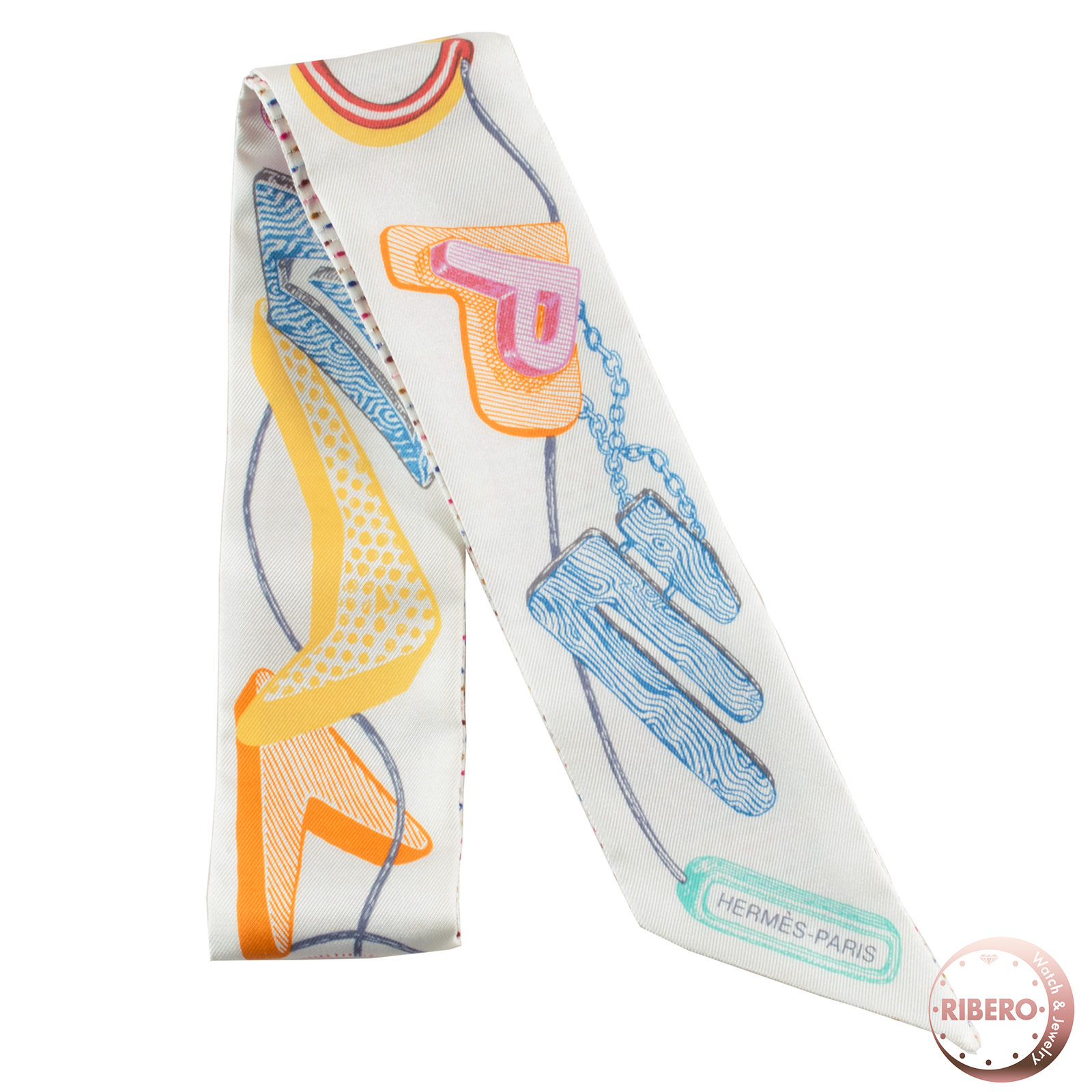 エルメス Chevaloscope Neon ｼｭｳﾞｧﾙｽｺｰﾌﾟ ﾈｵﾝ ツイリー