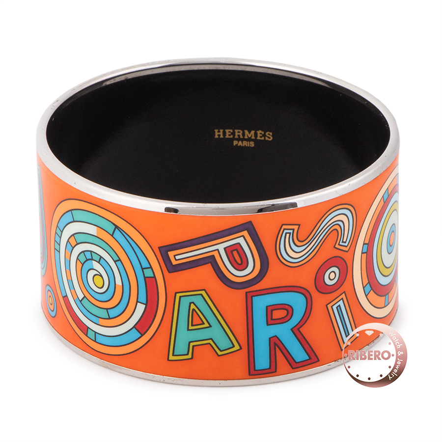 エルメス エマイユ TGM ブレスレット エクストララージ