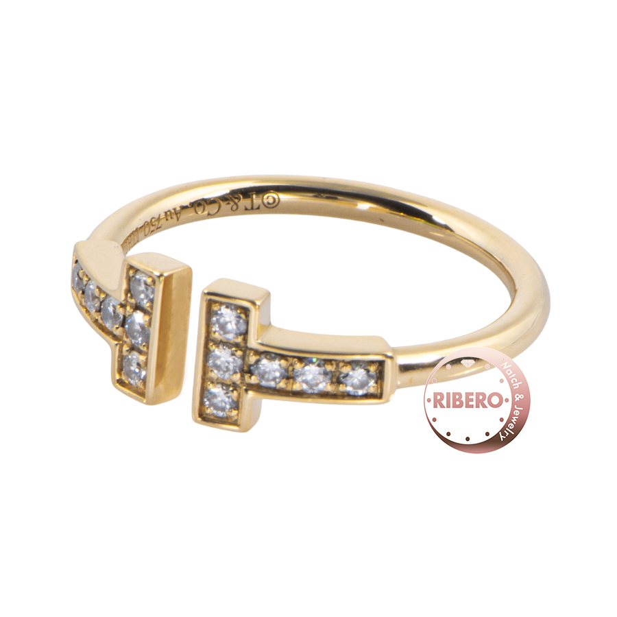 ティファニー ティファニーT ダイヤモンド ワイヤー リング 8号