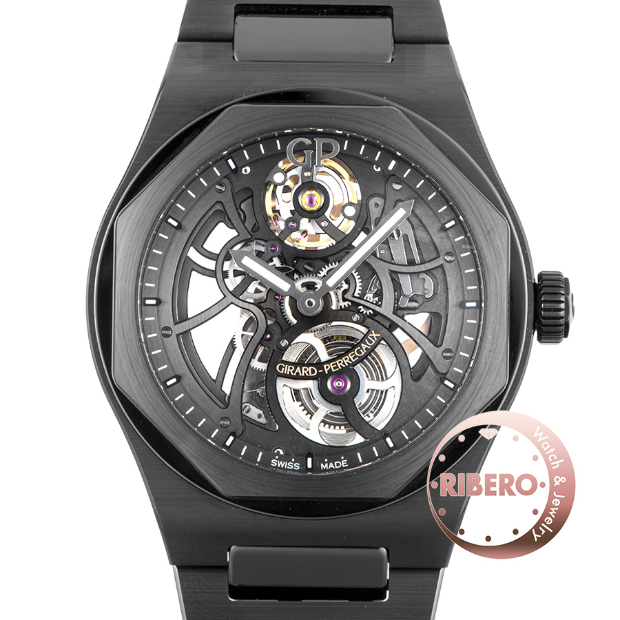 ジラール・ペルゴ ロレアート スケルトン セラミック 81015-32-001-32A