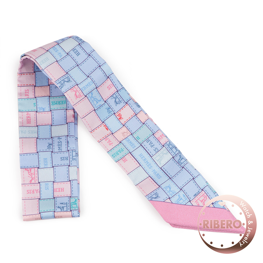 エルメス Bolduc au Carre ボルデュック・チェック ツイリー