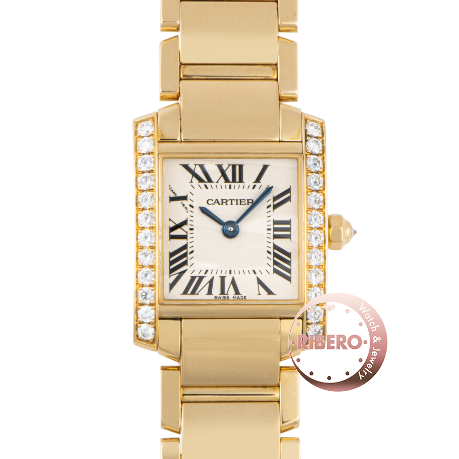 カルティエ タンクフランセーズSM WE1001R8 ケースサイドダイヤ
