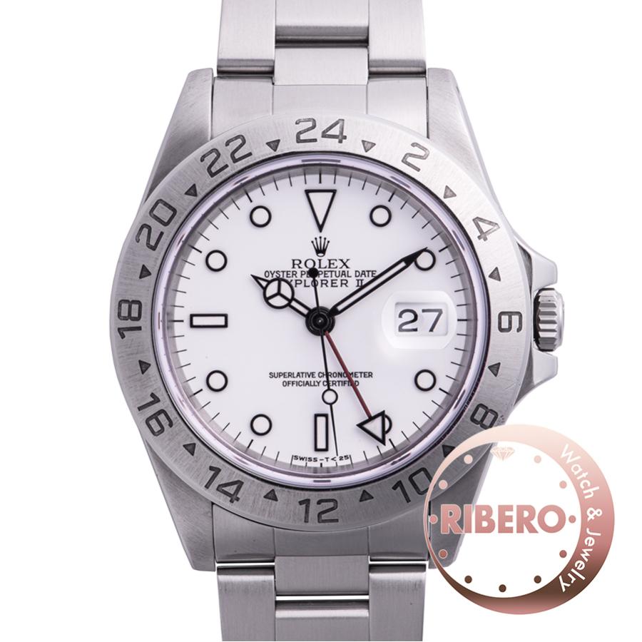 ロレックス エクスプローラー2 16570 S番 シングルバックル オールトリチウム