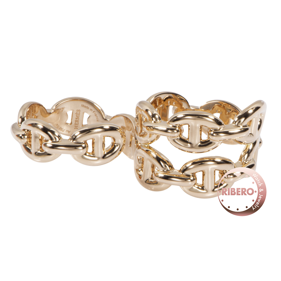 エルメス シェーヌダンクル アンシェネ ダブル リング 14号