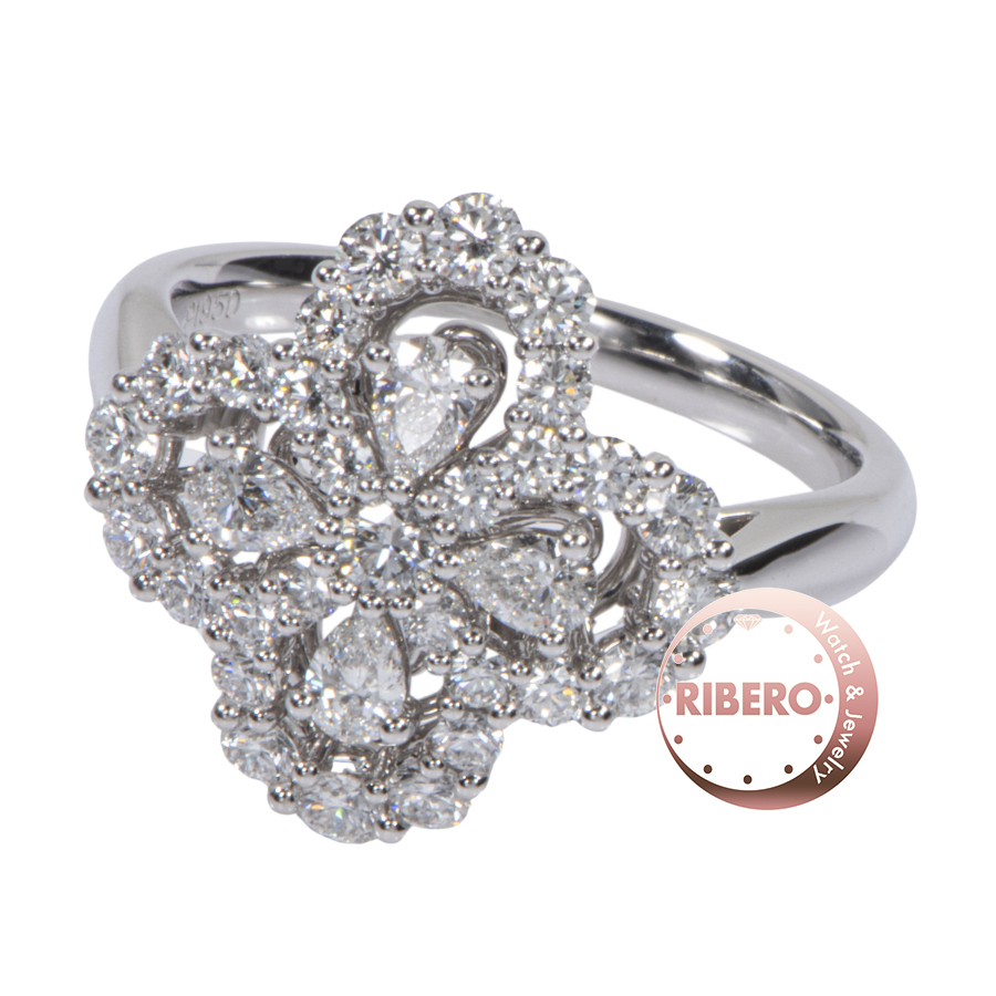 ハリーウィンストン ループ ミニループ フルモチーフ リング 11.5号