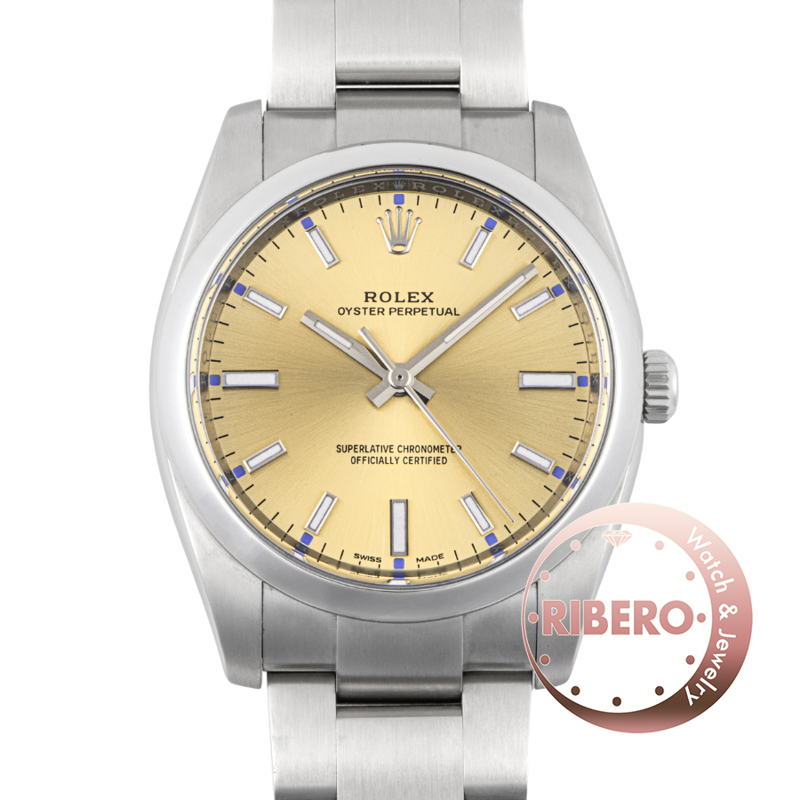 ロレックス オイスターパーペチュアル 114200 ランダム ホワイトグレープ