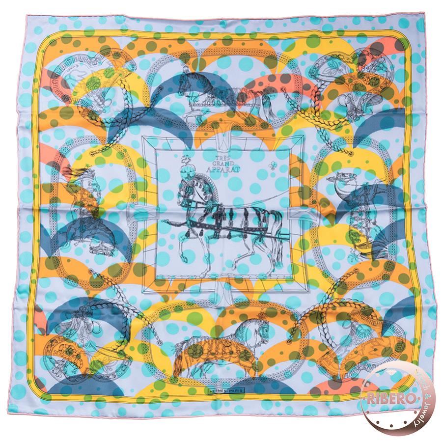 エルメス カレ70 TRES GRAND APPARAT(トレ・グラン・アパラ) スカーフ