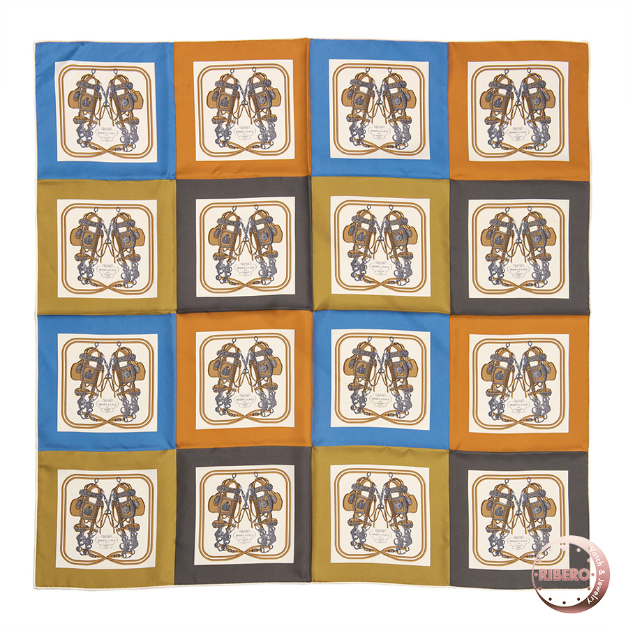 エルメス カレ90「BRIDES de GALA ブリッド・ドゥ・ガラ(式典用馬勒)」 スカーフ