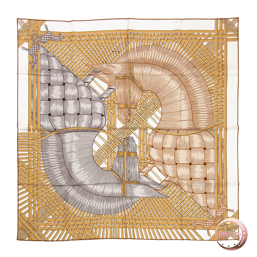 エルメス カレ90　Masan & Masan マサン・マサン スカーフ