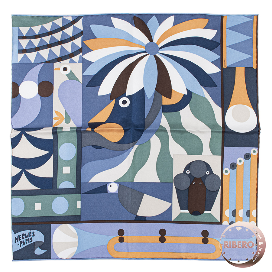 エルメス ガヴロッシュParade en Fanfare Detail パラード・アン・ファンファーレ・デタイユ スカーフ