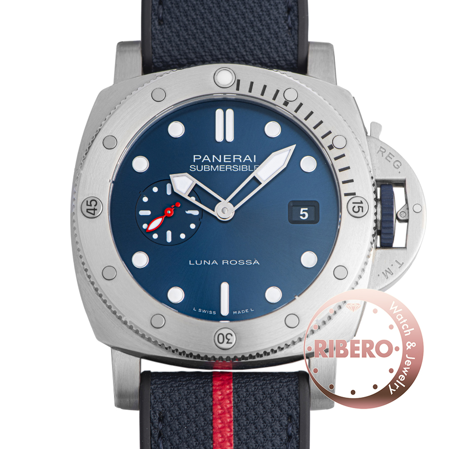 オフィチーネパネライ サブマーシブル クアランタクアトロ ルナ ロッサ PAM01391