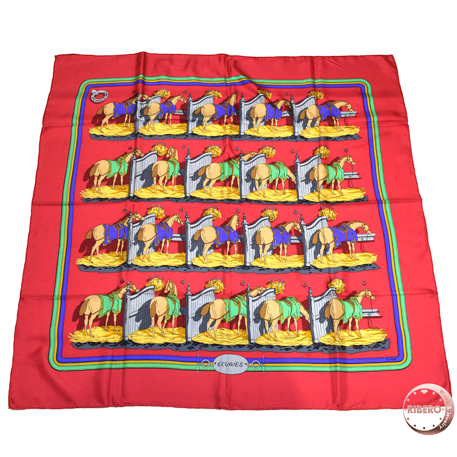 エルメス ECURIES(厩舎) スカーフ