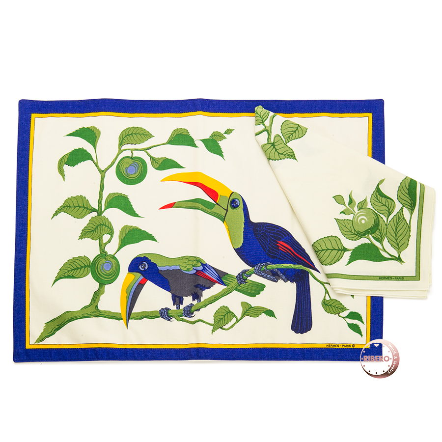 エルメス トゥカン ランチョンマット＆ナプキン セット