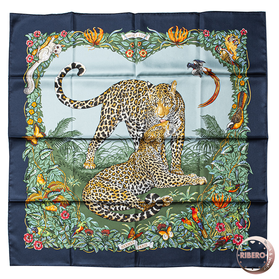 エルメス スカーフ カレ90 Jungle Love ジャングル ラブ