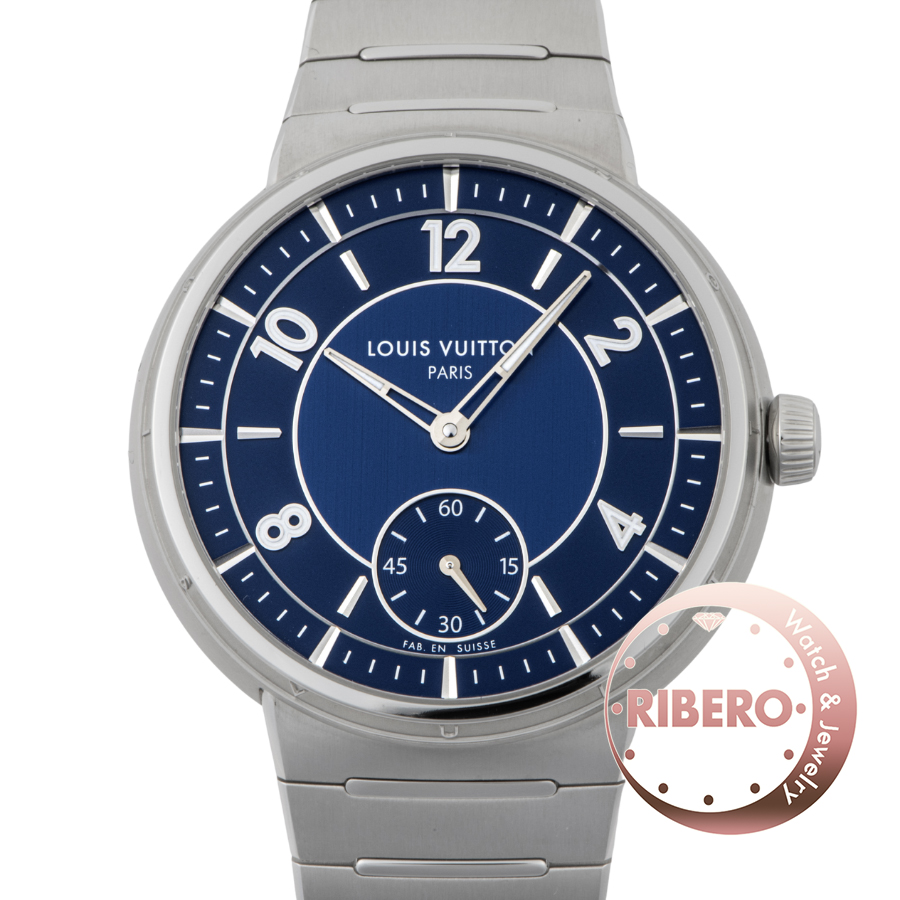 ルイ・ヴィトン タンブール オトマティック スティール ブルー W1ST20